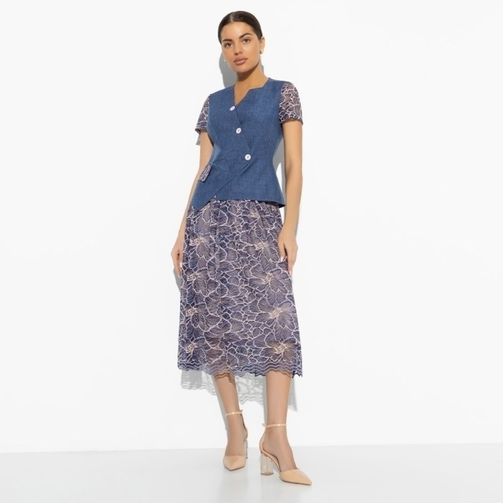 Костюм с юбкой Жемчужина дизайна (элегант, 2 в 1) Charutti (Акция)