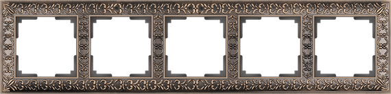 Рамка Werkel Antik на 5 постов бронза WL07-Frame-05 4690389063657