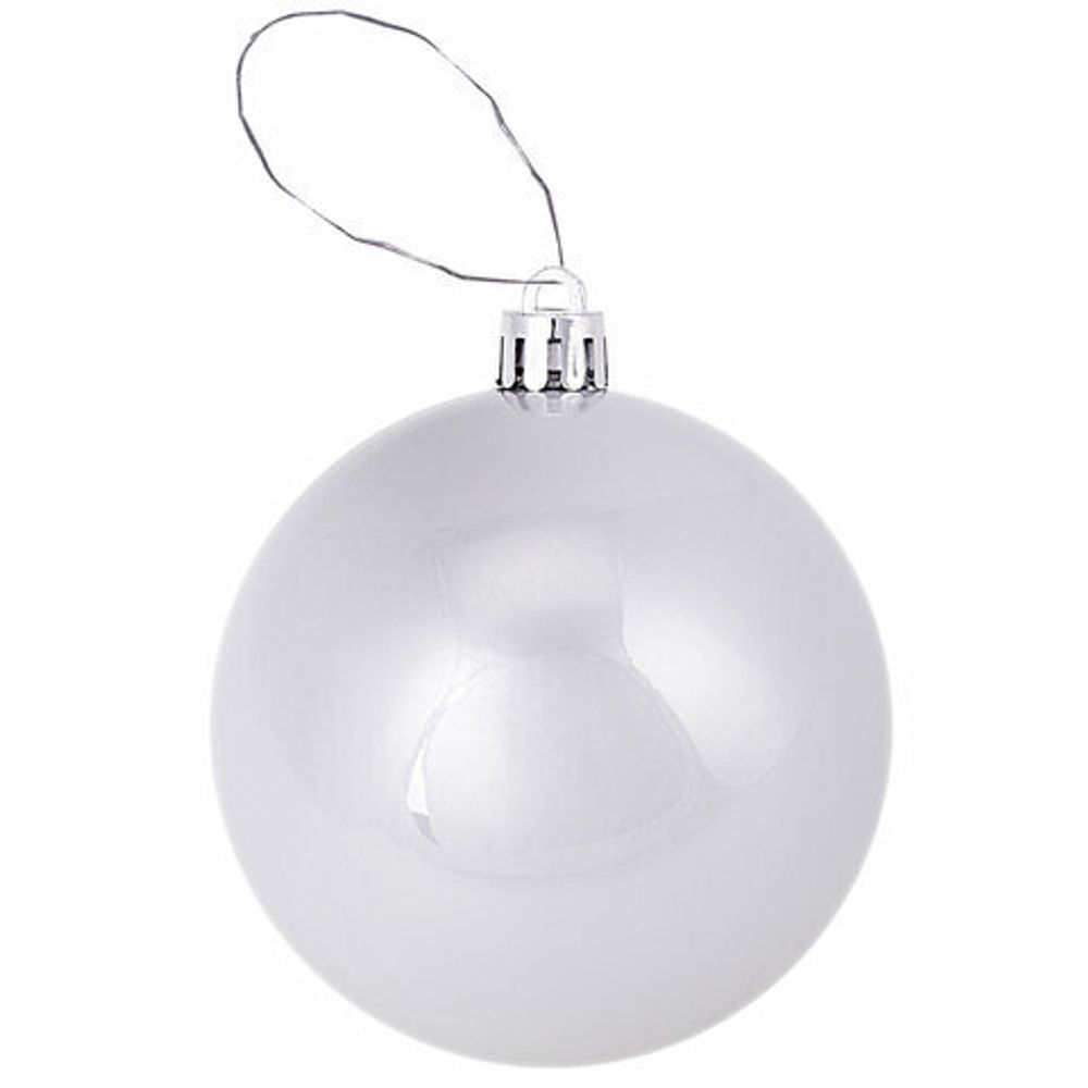 Шары ёлочные 8 шт., 8 см, "Eden Colors", пластик, цвет: серебристый/жемчужный, ЗОЛОТАЯ СКАЗКА, 591981