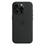 Силиконовый чехол с поддержкой MagSafe Apple Silicone Case для iPhone 15 Pro, Black (Черный)