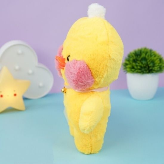 Мягкая игрушка Lalafanfan, желтый, 30 см