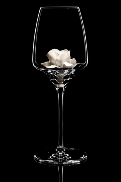 Бокал для белого вина. / Гардения. Нежно-кремовая.