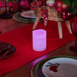 ULD-F052 RGB RC CANDLE Фигура светодиодная Свеча на батарейках 2АА не в-к. 7.5х10 см. 1 светодиод. RGB свет. Пульт ДУ в-к. TM Uniel