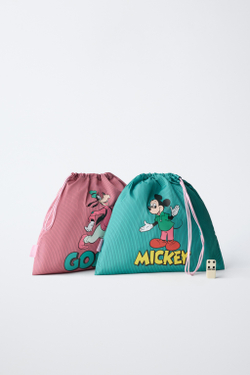 ZARA НАБОР СУМОК MICKEY MOUSE © DISNEY, РАЗНОЦВЕТНЫЙ
