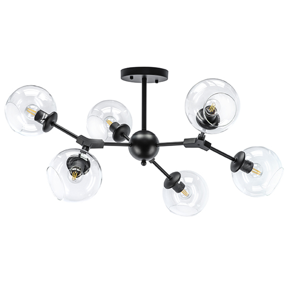 785067 Люстра BETA 6x40W E27 ЧЕРНЫЙ