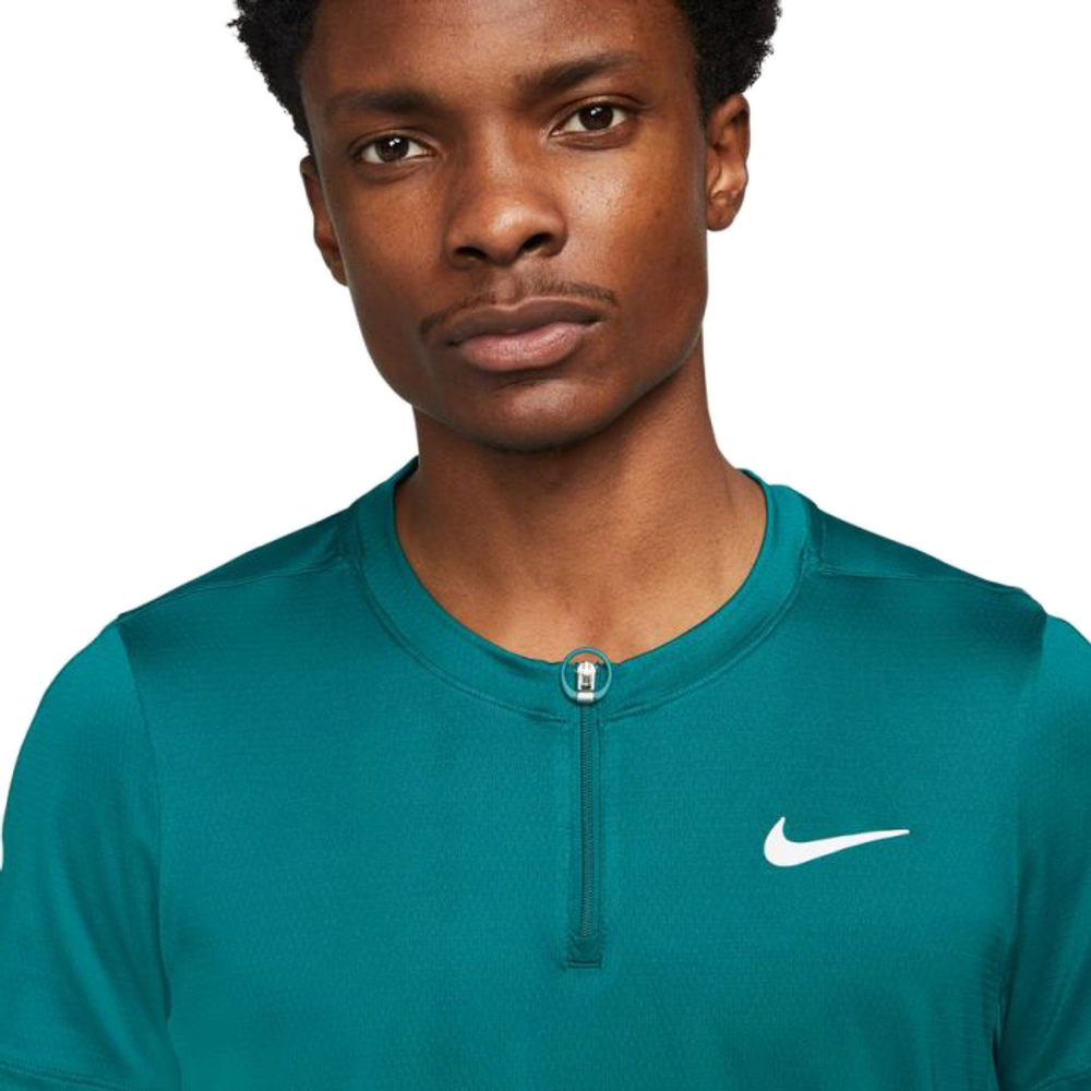 Мужское теннисное поло Nike Men's Court Dri-Fit Advantage Polo - bright spruce/white