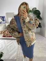 Куртка-бомбер (цвет бежевый)