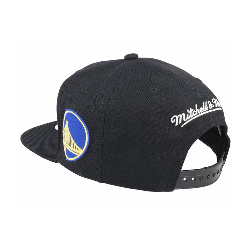 Кепка Mitchell & Ness NBA Team Script 2.0 Snapback Cap Golden State Warriors Black