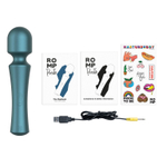 Зеленый wand-вибратор Romp Presto - 20 см. (Цвет: зеленый)