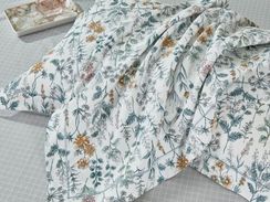Комплект с летним одеялом Asabella 2223 печатный сатин