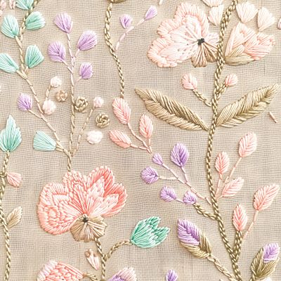 Вышитые цветы