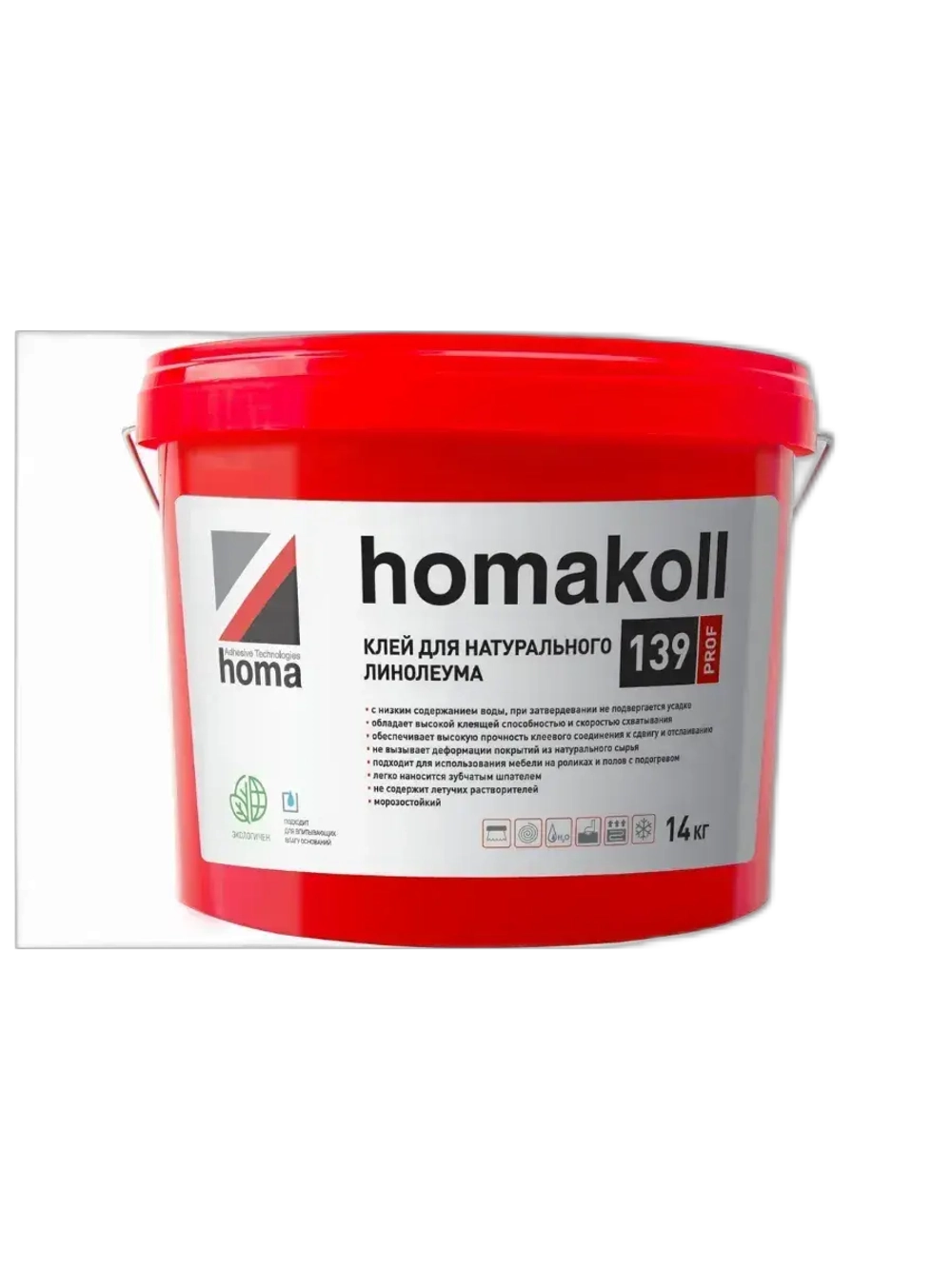 Клей водно-дисперсионный 139Prof 14кг Хомакол