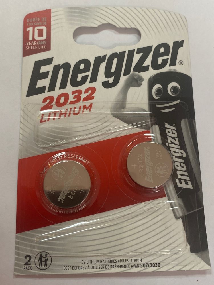 Батарейка CR2032 Energizer Lithium 3V (2 шт. в блистере)