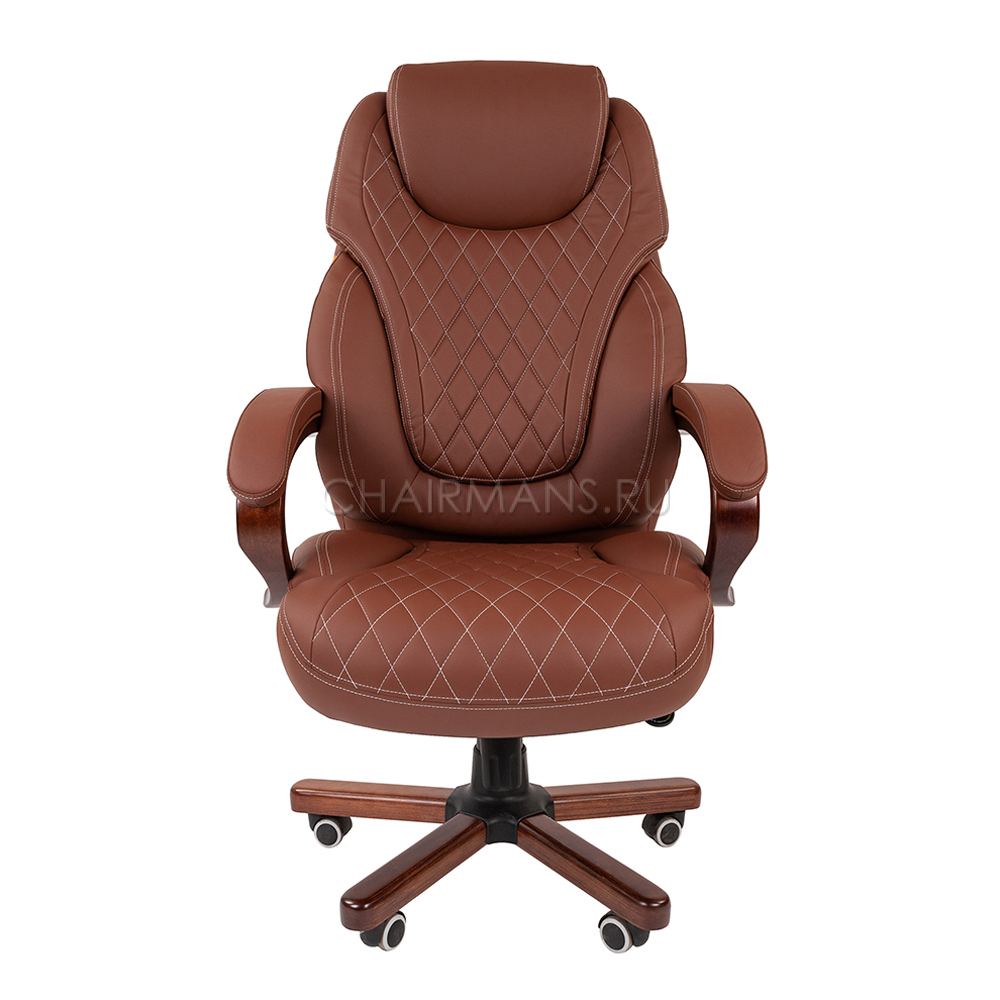 Кресло руководителя Chairman 406 экопремиум коричневый