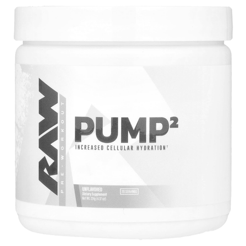 Raw Nutrition, Pump 2, предтренировочный комплекс, без добавок, 124 г (4,37 унции)