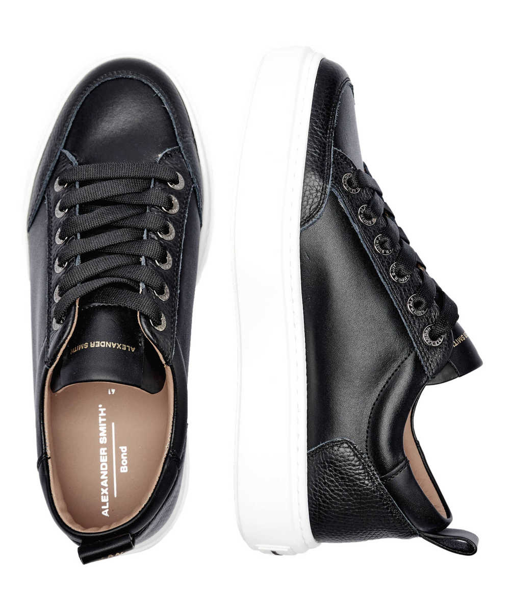 Кожаные кроссовки bond Alexander Smith - черный(ASBABDM3303)