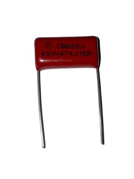 CBB22,металлоплёночный конденсатор 400В 0.47мкФ P20 (474)