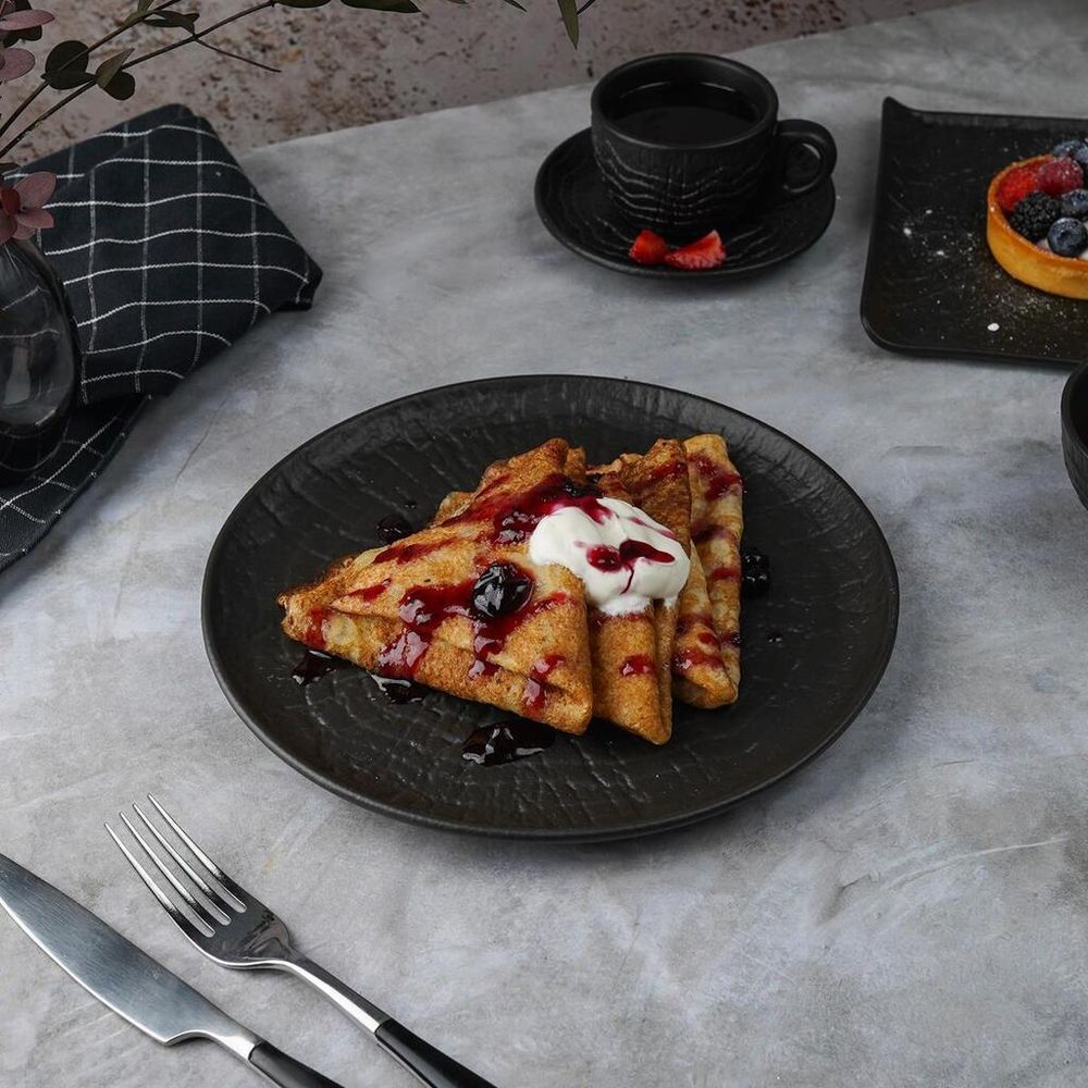 Тарелка d 23 см Black Raw Wood P.L. Proff Cuisine [6]