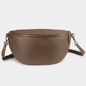 Сумка поясная Vilnius из кожи теленка, цвета кофе