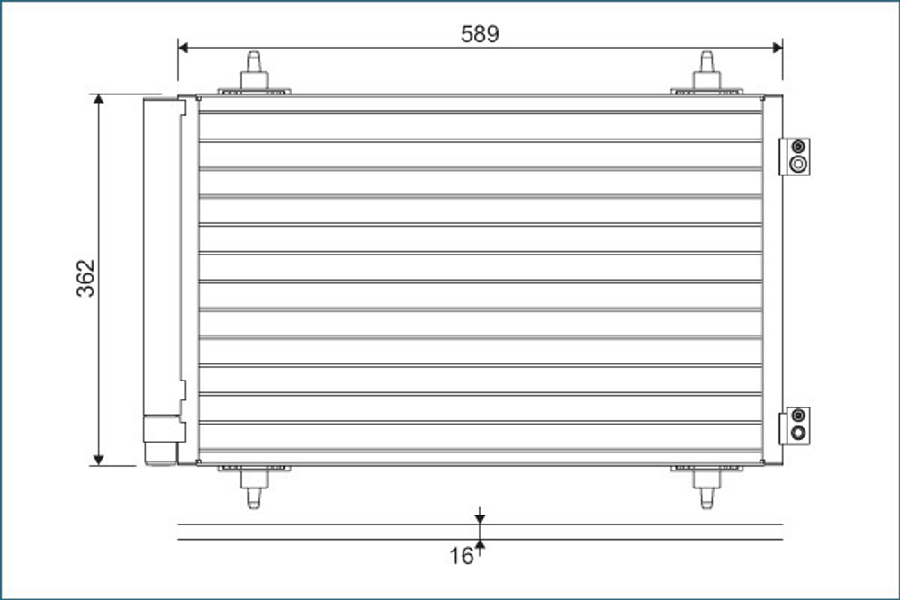 VALEO - 814366-VAL - Condenser, air conditioning