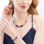 Колье Coeur de Lion Blue-Silver 3047/10-0717