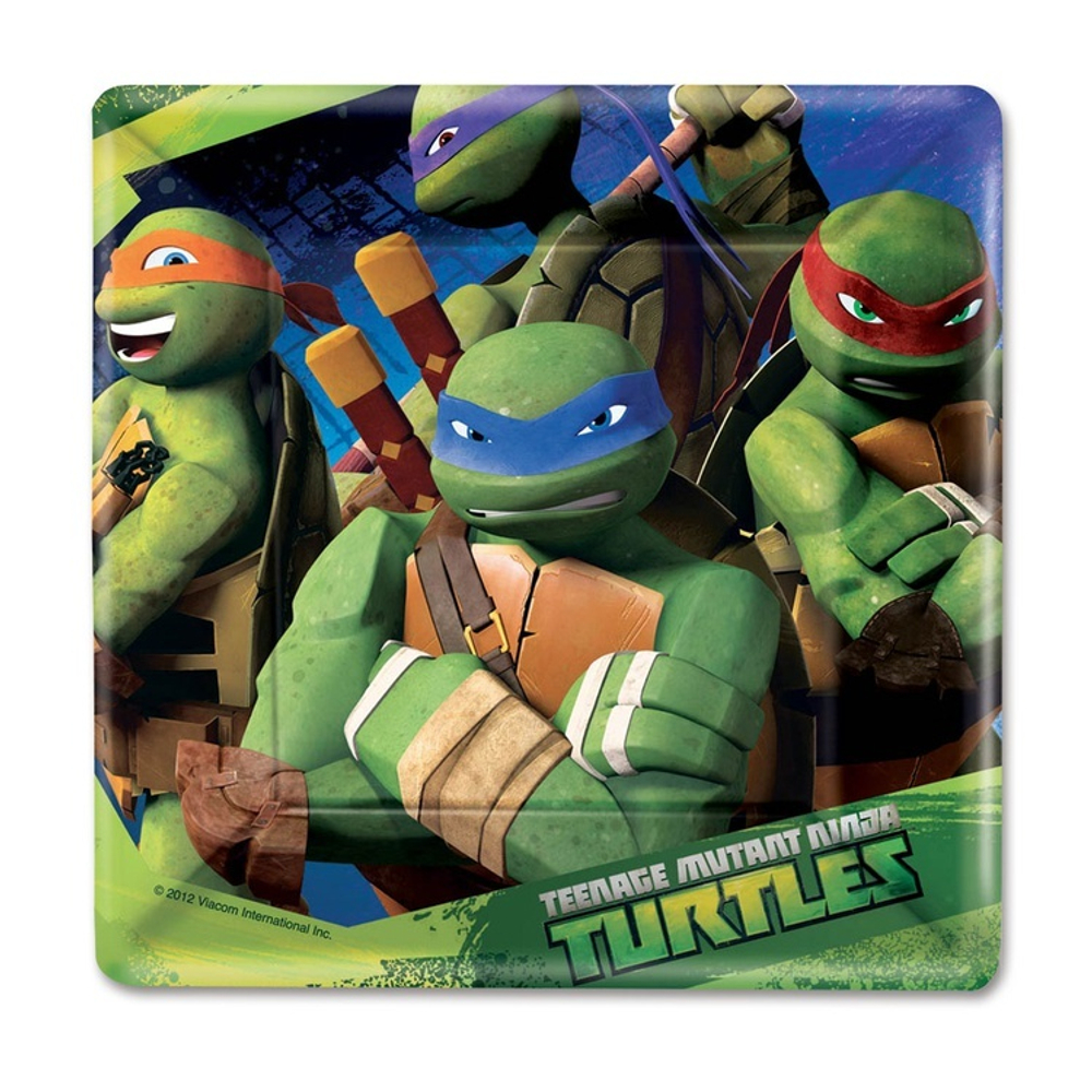 Распродажа Тарелка Черепашки-Ниндзя 17см квад 8шт/А