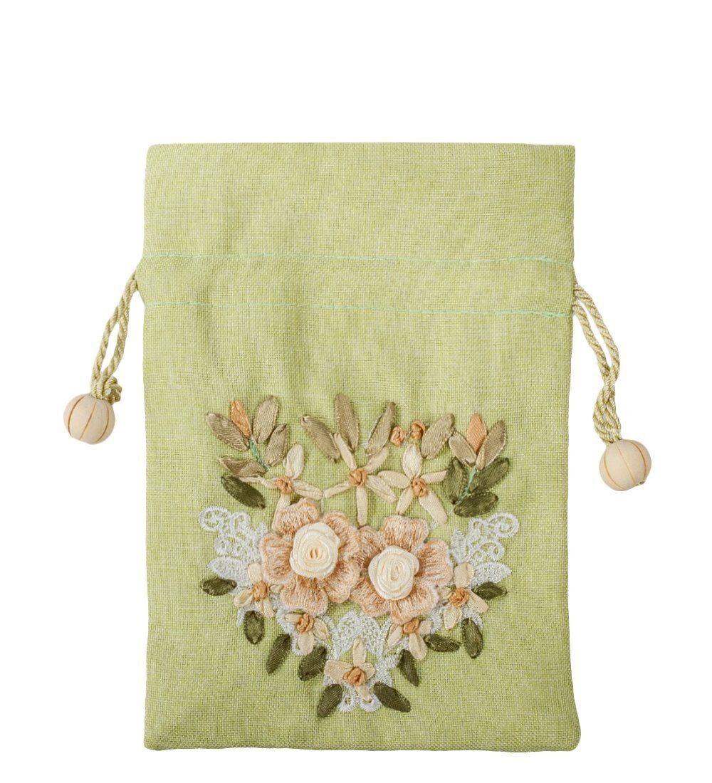 LK-36 Мешочек из льна «Лесные цветы»