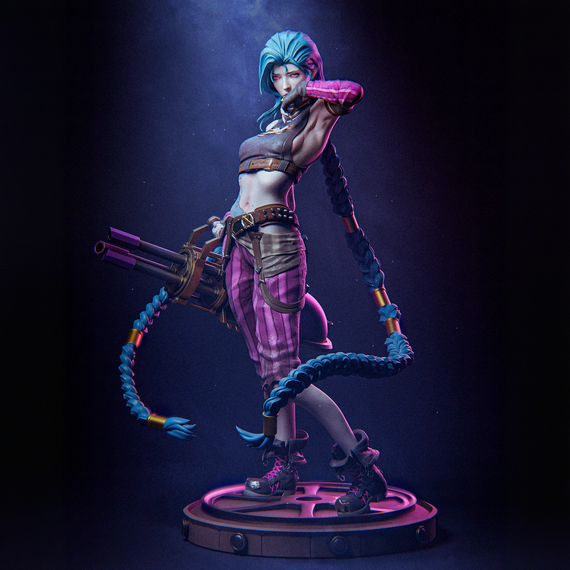Jinx with gun - Arcane