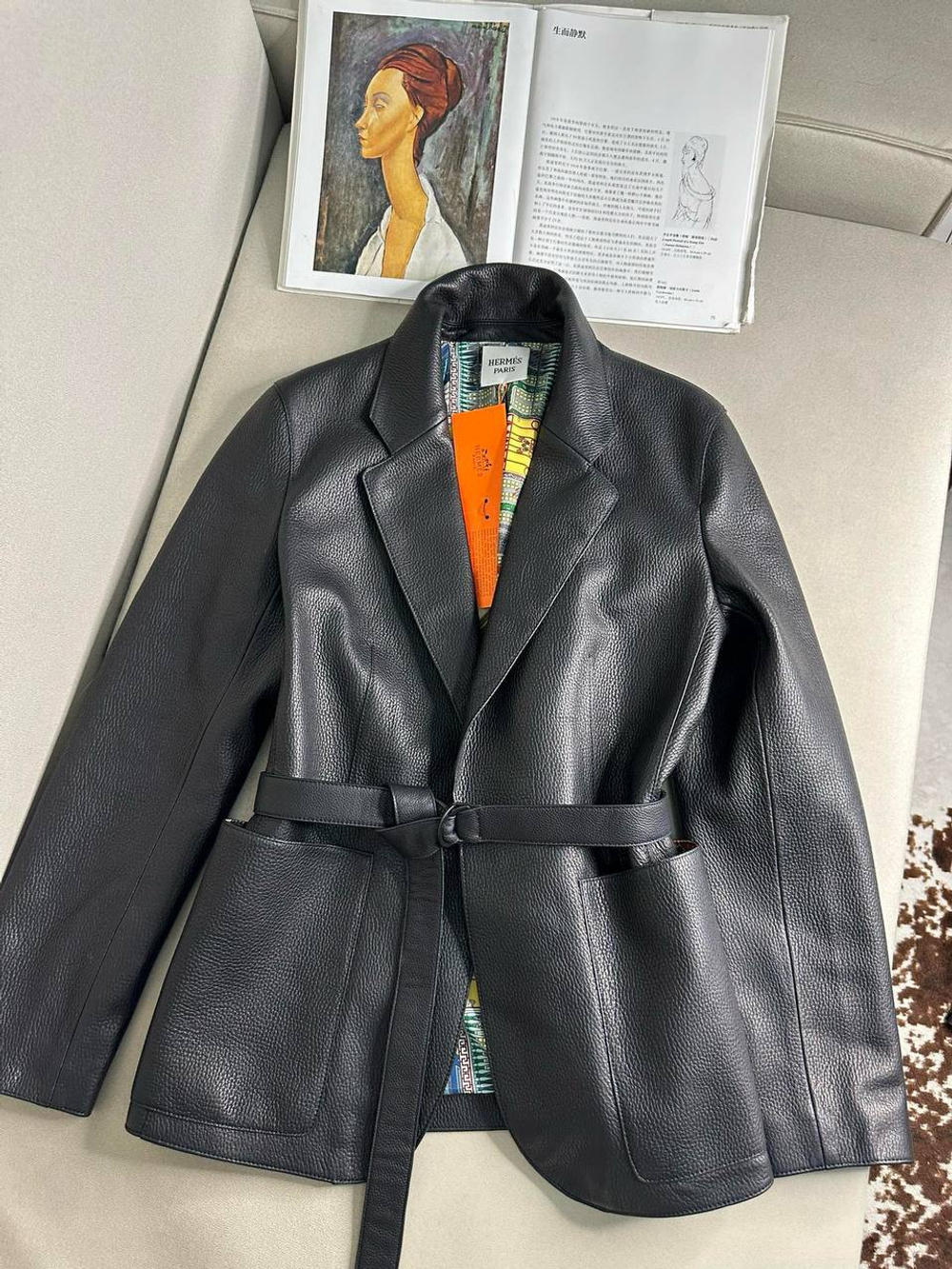 Кожаная куртка Hermes