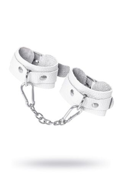 Белые узкие наручники-браслеты со скруглёнными углами