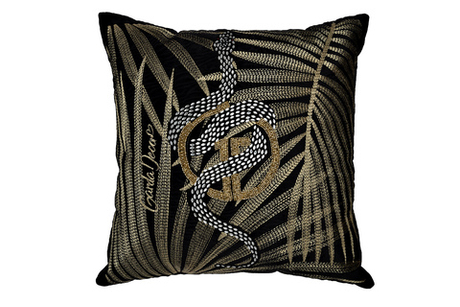 Подушка декоративная 45x45 Garda Decor Тропики черный