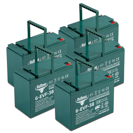 Комплект аккумуляторов RuTrike 6-EVF-38 60V40AH (AGM)