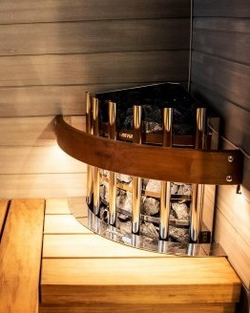 HARVIA Защитное ограждение для электрической печи Glow Corner со светодиодной подсветкой, артикул HTRC3L