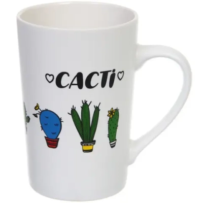 Кружка керамическая 360мл «Кактусы»