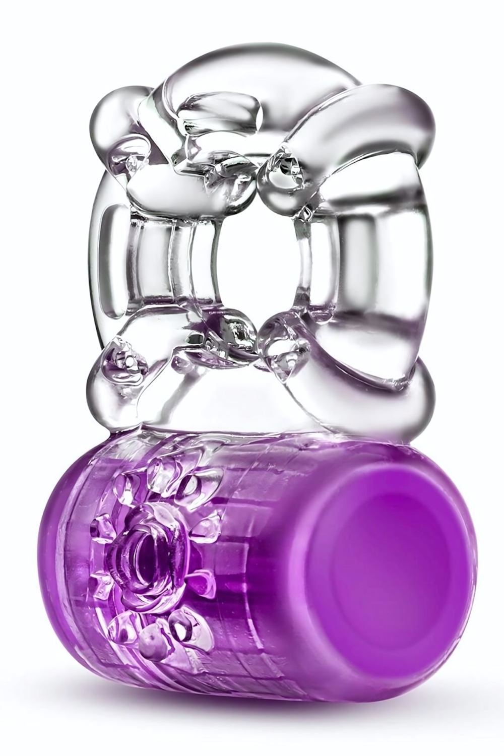 Фиолетовое эрекционное виброкольцо Pleaser Rechargeable C-Ring (Цвет: фиолетовый)