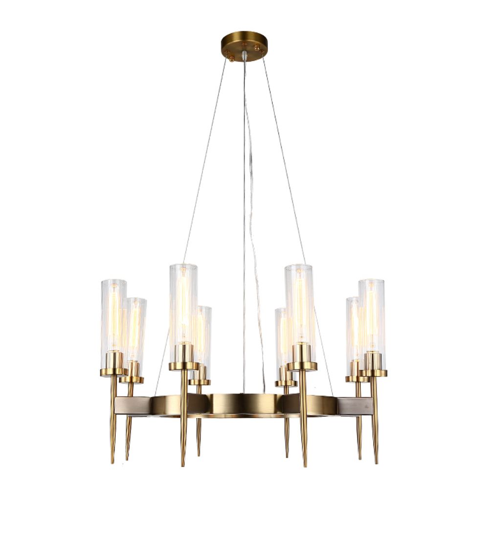 Люстра Alouette 8 brass