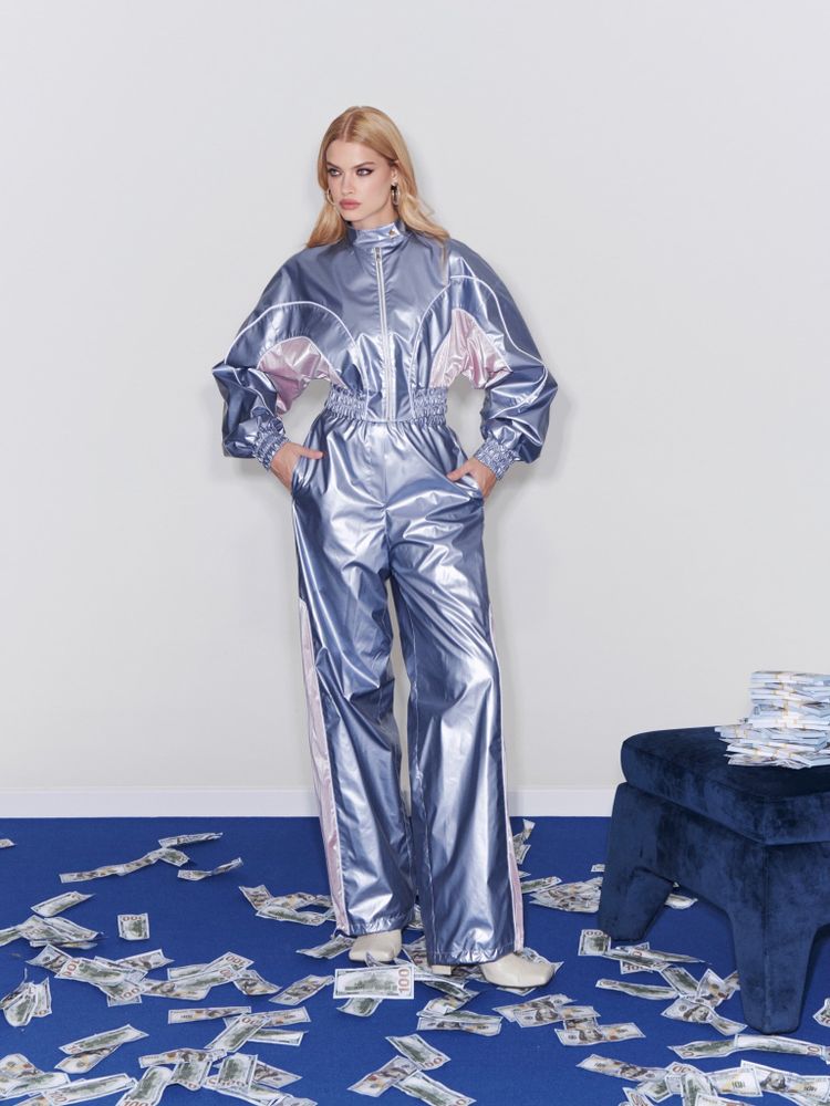 Брюки металлик «Жена авторитета»