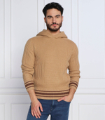 Хлопковый свитер lampione BOSS BLACK - светло-коричневый(50477349)