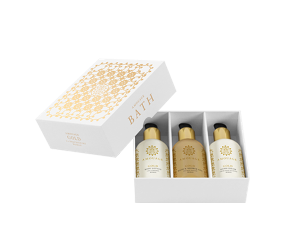 Amouage Gold woman набор (лосьон д/тела 100мл + крем д/рук 100мл + гель д/душа 100мл) Amouage Gold woman набор (лосьон д/тела 100мл + крем д/рук 100мл + гель д/душа 100мл)
