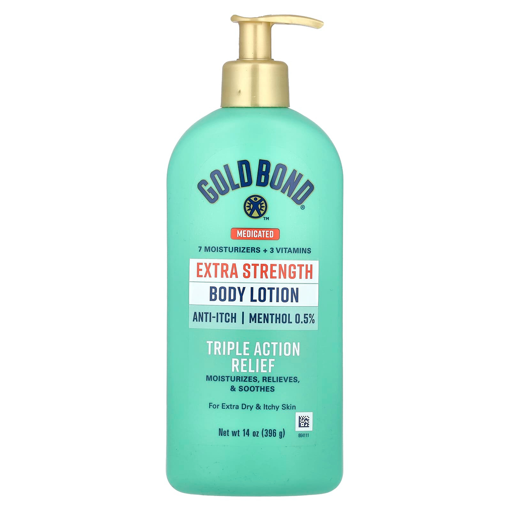 Gold Bond, заживляющий лосьон для тела, тройное действие, 396 г (14 унций)
