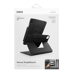 Uniq для iPad Pro 11 (2024/25) чехол ROVUS SnapMount Magnetic 360 Rotating Detachable Black
