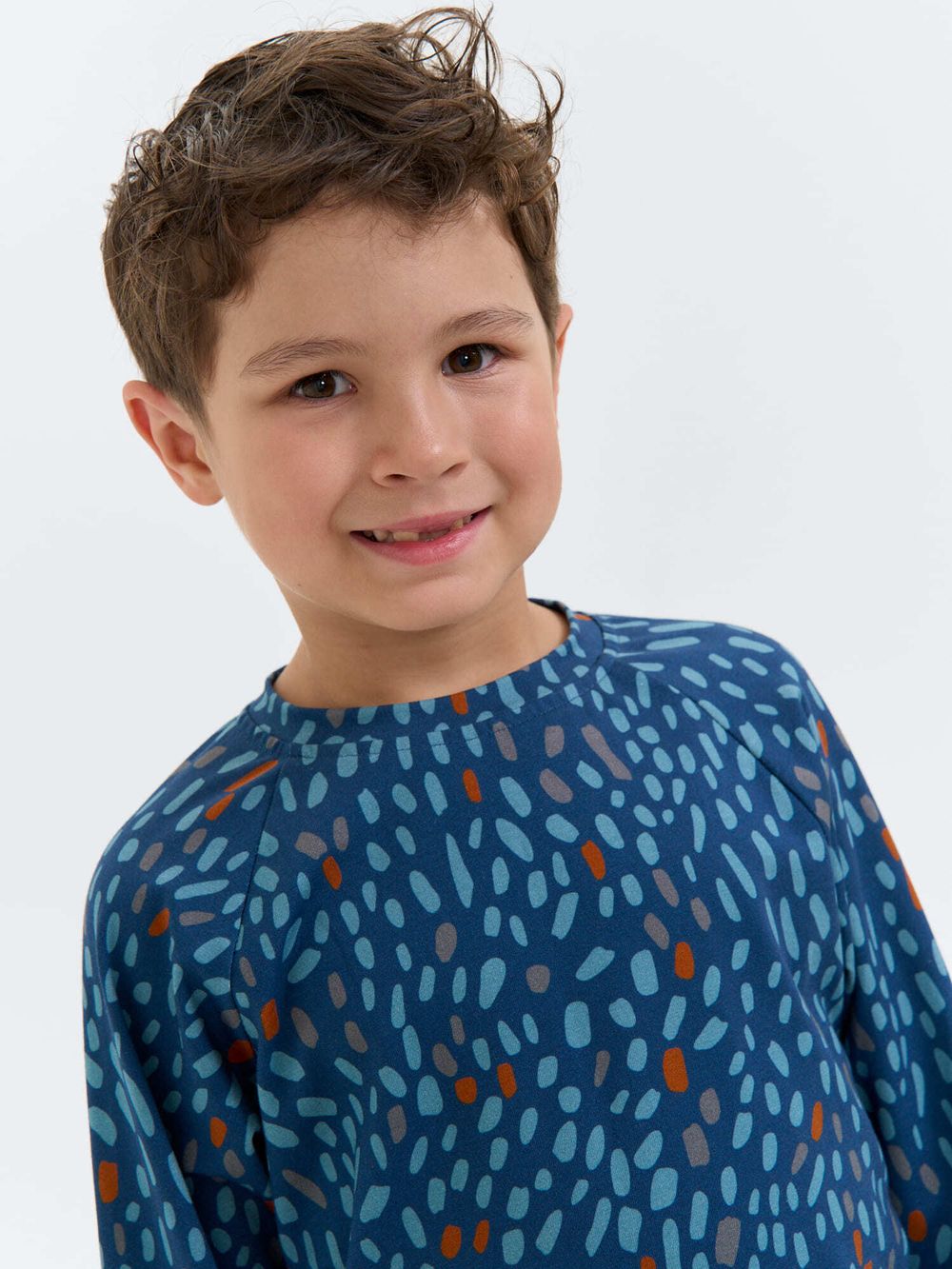 Лонгслив оверсайз "Синий Бэмби"