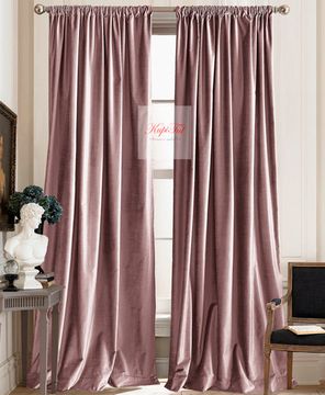 Шторы бархат Luxe (чайная роза)