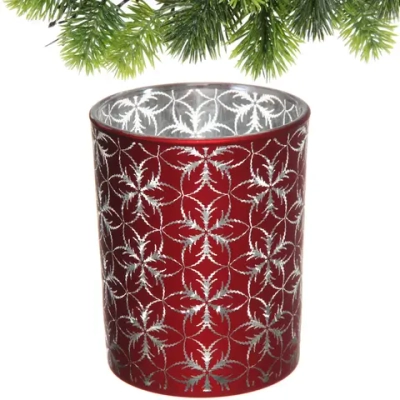 Подсвечник «Фантазия» 10*12,5 см, Красный