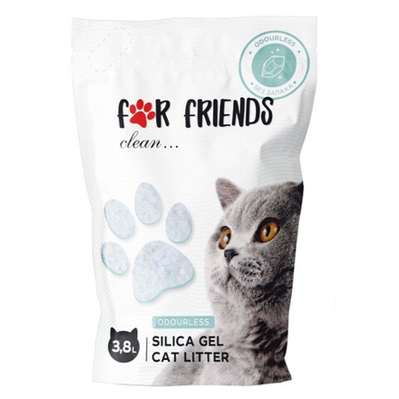 Наполнитель FOR FRIENDS силикагелевый, без аромата - 3,8 л