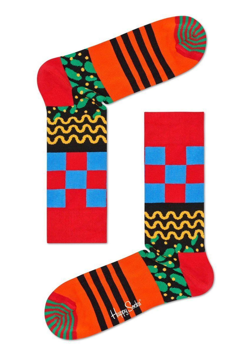 Носки унисекс Mix Max Sock с миксом узоров (Размер: 25) (Цвет: разноцветный)