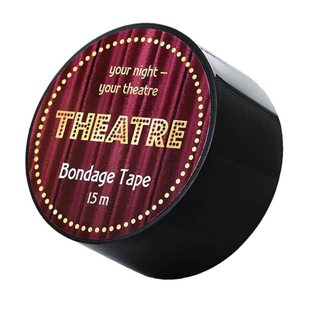 Черный бондажный скотч 15м ToyFa Theatre 704025