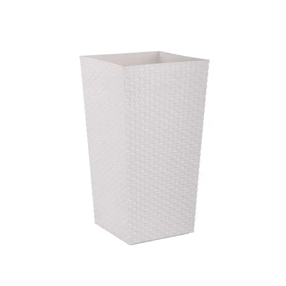 Кашпо напольное Ротанг (270х510мм) (белый) (комплект 7 шт)