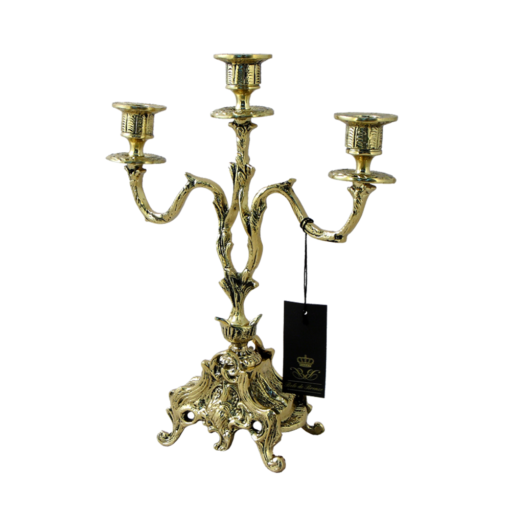 Bello De Bronze Каминные часы с канделябрами "Дон Луиш", "золото"