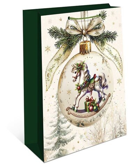 Пакет подар. бум. новогодн. 26*32*12см 157гр/м Символ года